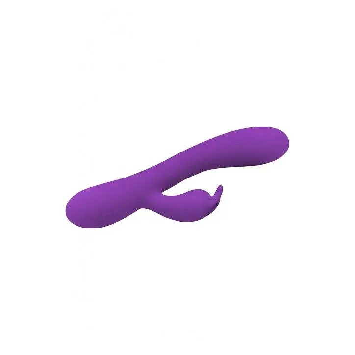 Вібратор-кролик Wooomy Gili-Gili Vibrator with Heat Purple, відросток з вушками, підігрів до 40°С - фото 2