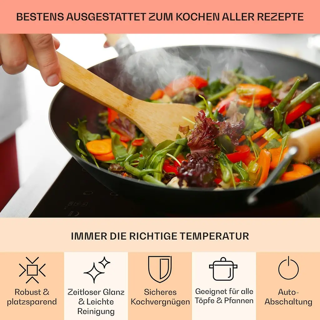 Варочная поверхность электрическая Klarstein EasyCook 4 6100 Вт (10034604) - фото 9