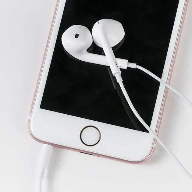 Дротові навушники Hoco M80 Original series earphones display, 3.5 mm, 1.2m, (Комплект 20шт) white - фото 5