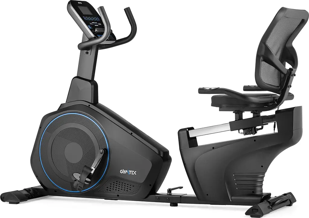 Горизонтальний велотренажер Gymtek XBR6000 електромагнітний синій - фото 12