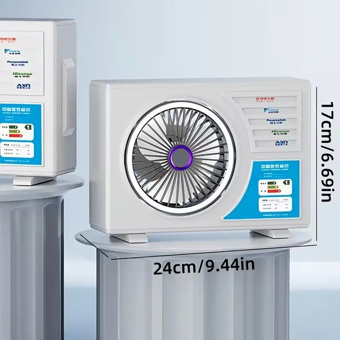 Портативний настільний акумуляторний вентилятор охолоджувач Air Conditioning Fan - фото 5