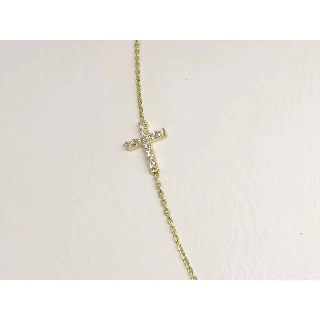 Золоте кольє Столична Ювелірна Фабрика з фіанітами. 351301Ж 45 - фото 2