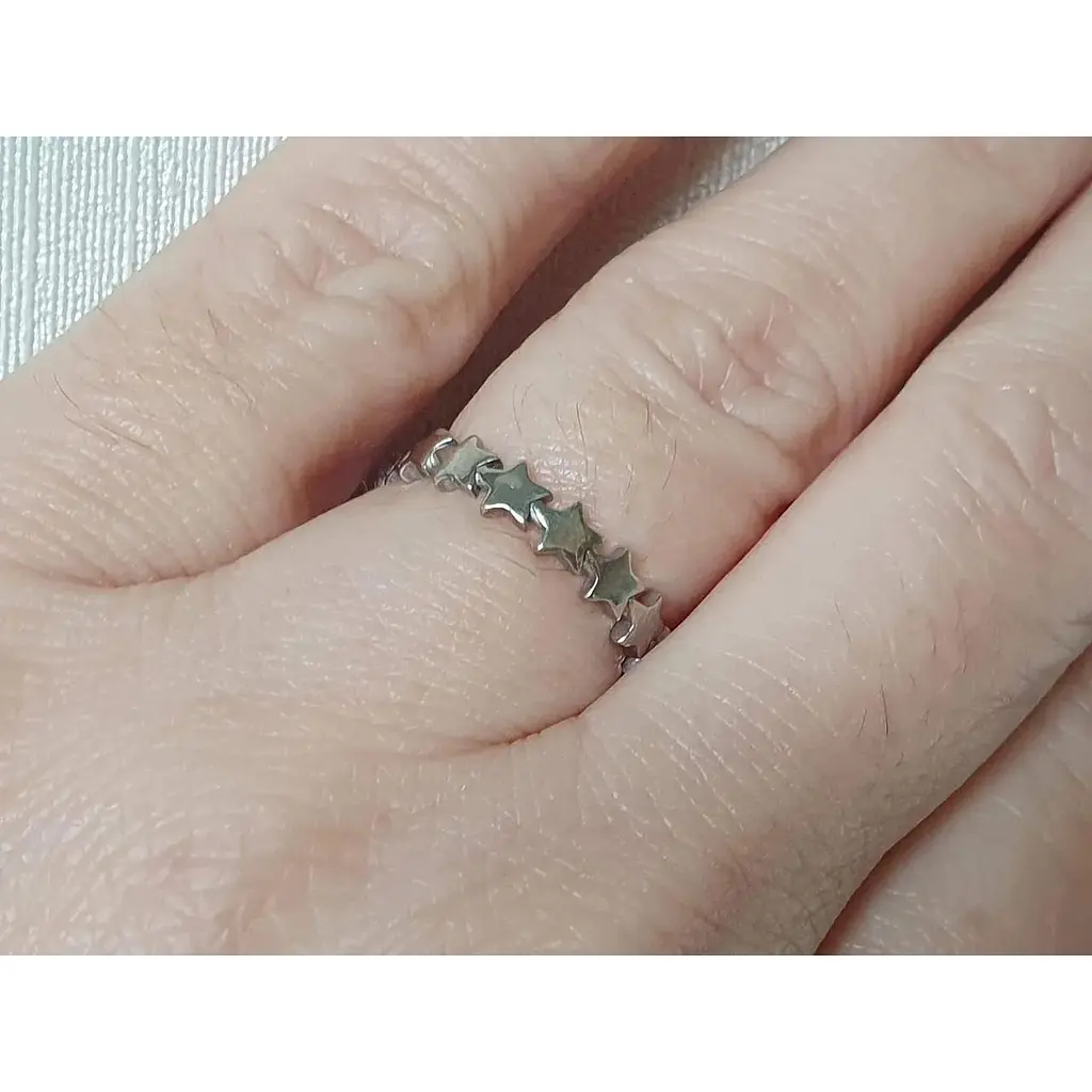 Срібний перстень Aurora Зірки. 81698 16,5 - фото 2