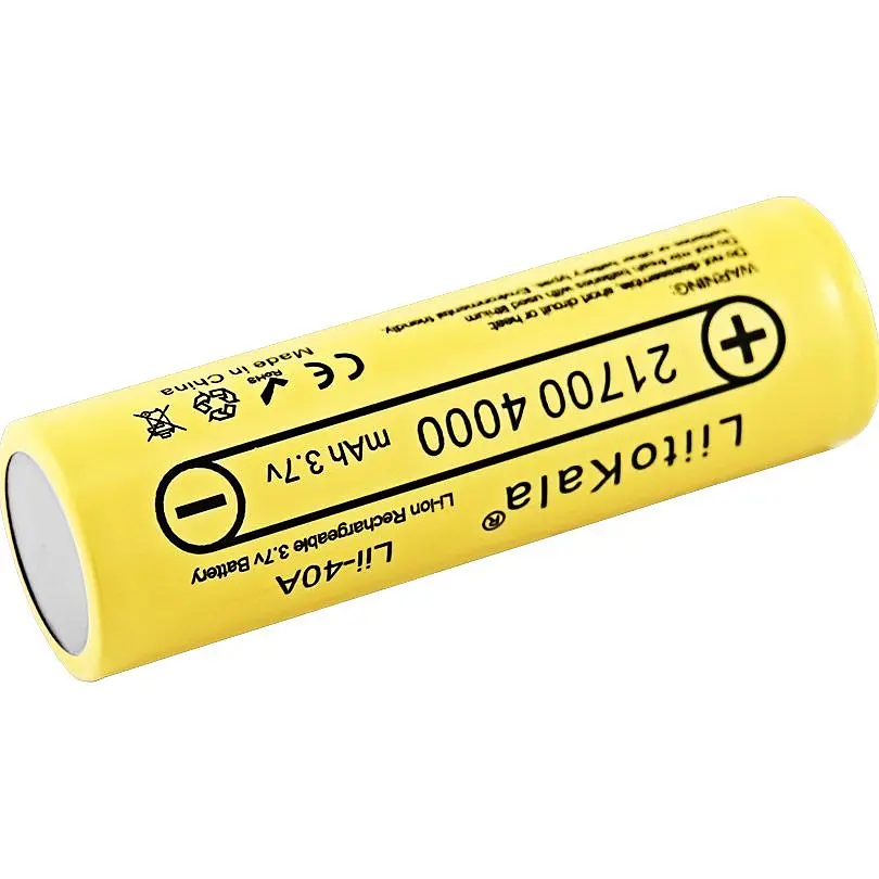 Акумулятор LiitoKala 21700 4000mAh Li-ion 1шт (Lii-40A) [173785] - фото 3