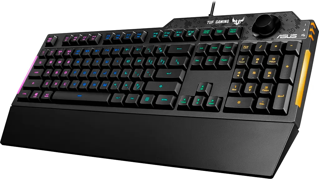 Клавиатура Asus TUF Gaming K1 USB Black UKR (90MP01X0-BKMA00) - фото 2
