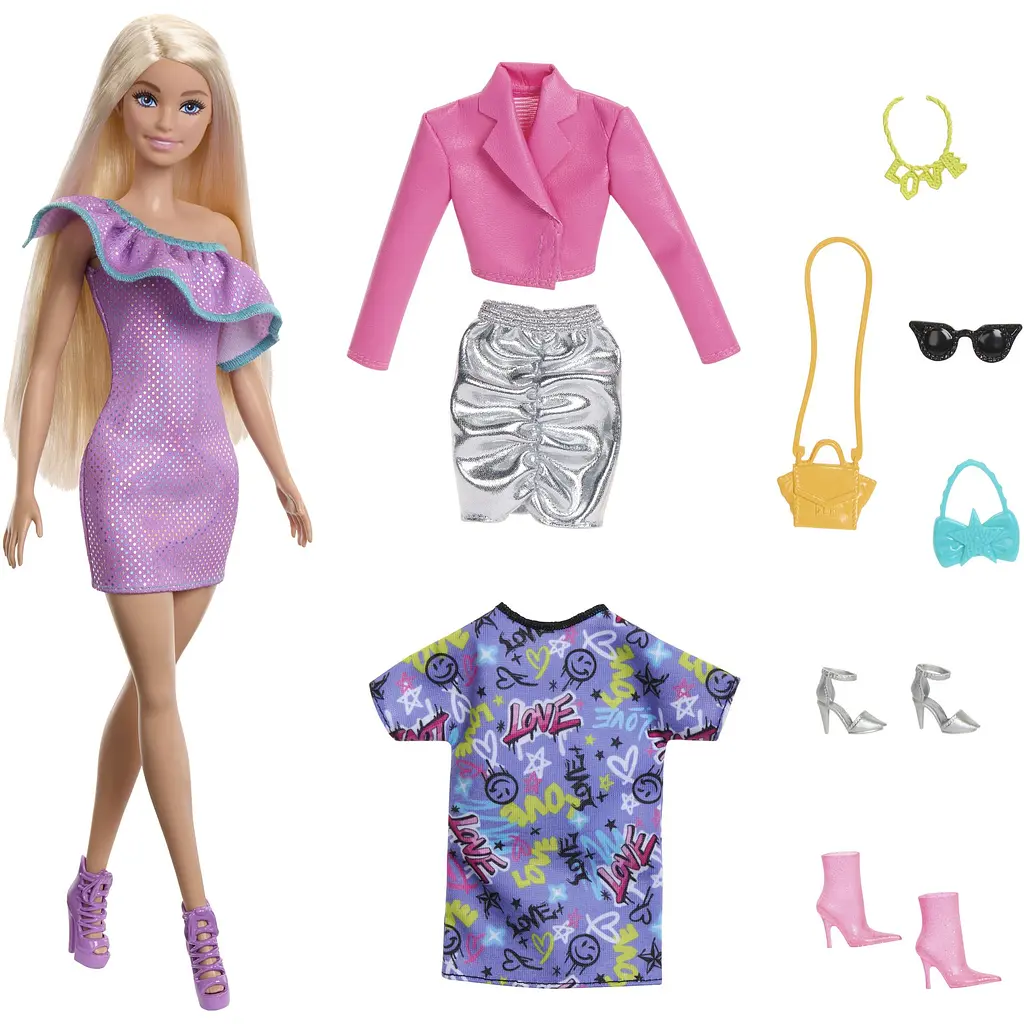 Уценка. Кукла Barbie Fashion & Beauty Стильные наряды (HYT61) - фото 2