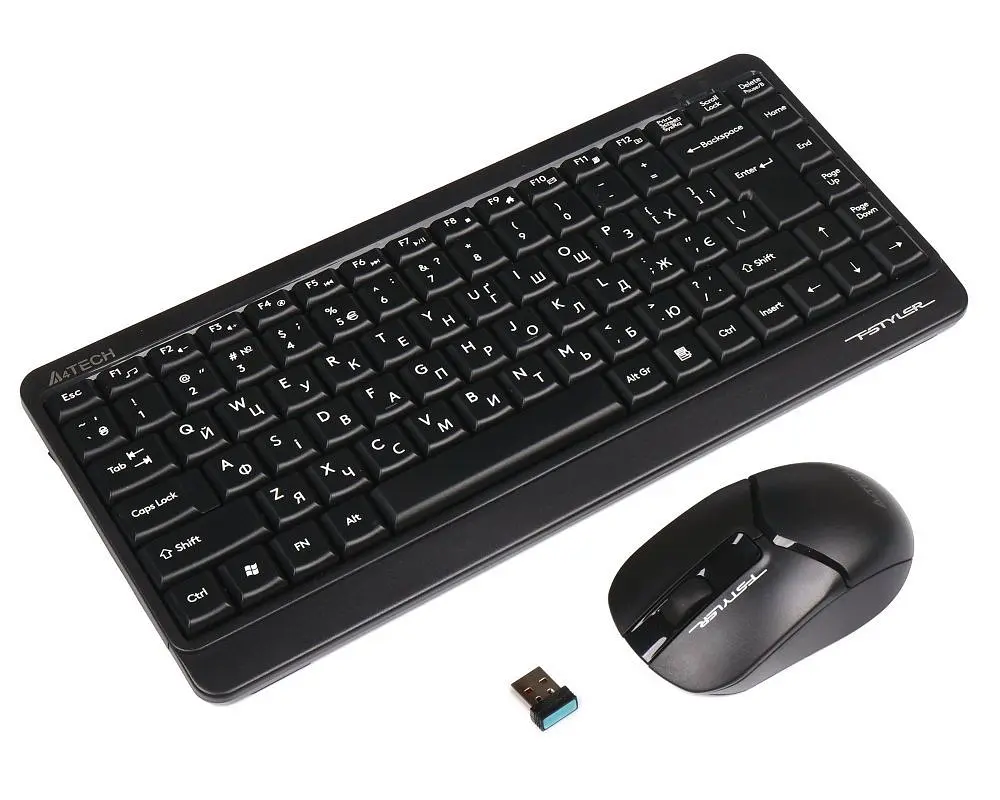 Комплект (клавиатура, мышь) беспроводной A4Tech FG1112 Black (FG1112 (Black)) - фото 4