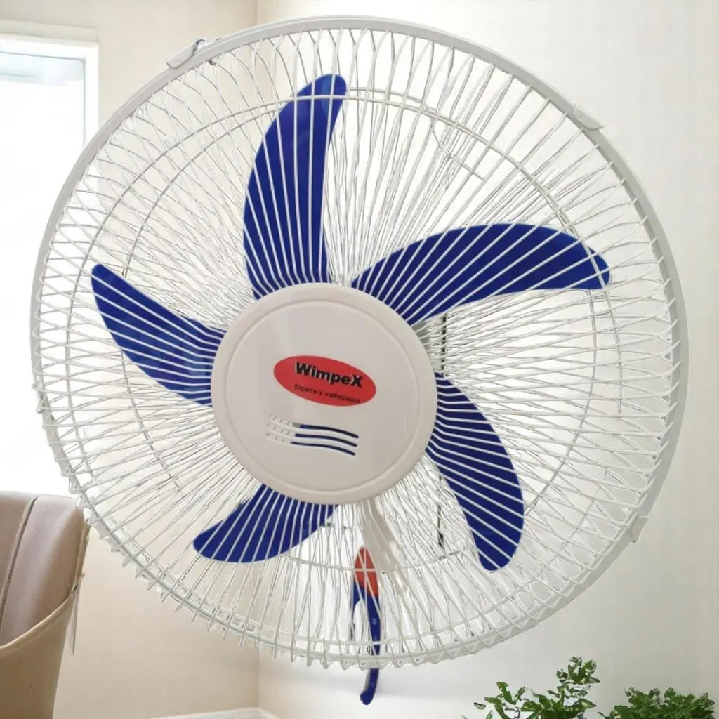Вентилятор для підлоги Wimpex WX-1612 Біло-синій - фото 3