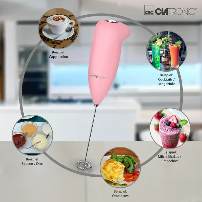 Вспениватель молока, пеносбиватель Clatronic MS 3089 (капучинатор, нержавеющая сталь, компактный) - фото 3