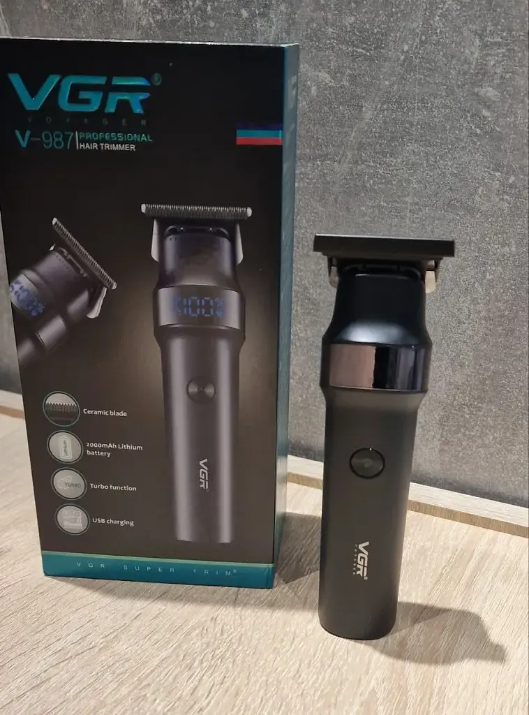 Швидкісний професійний тример VGR V-987 (7000 RPM, LED-дисплей) - фото 2