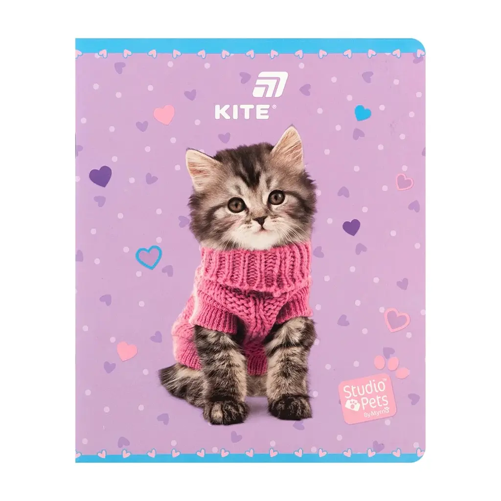 Зошит Kite Studio Pets, 24 аркуша, клітинка (SP26-238), в асортименті - фото 3