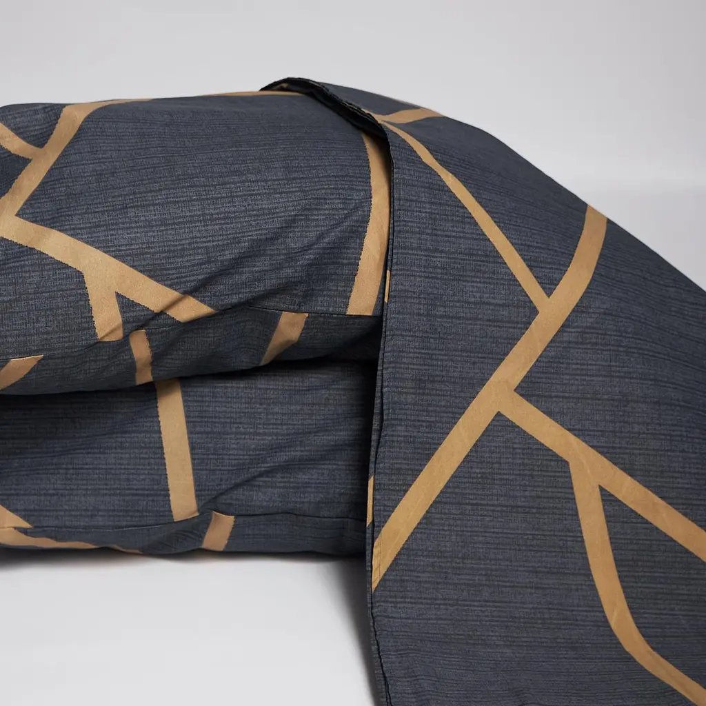 Постельный набор Moon&Star (простыня 180х220 см + 2 наволочки 40х60 см) Микросатин Premium Deep Blue Luxe - фото 4