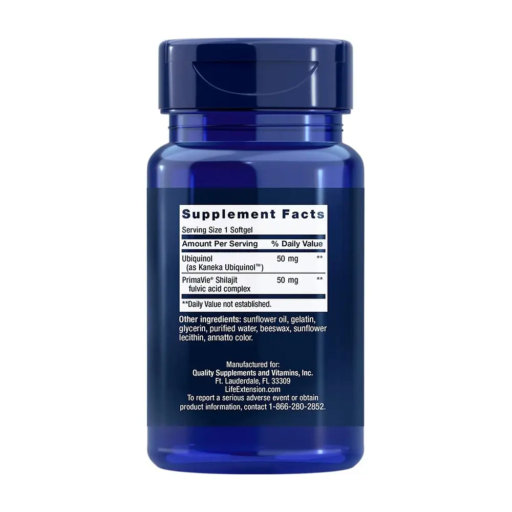 Натуральна добавка Life Extension Super Ubiquinol CoQ10, 50 mg 30 капсул - фото 2