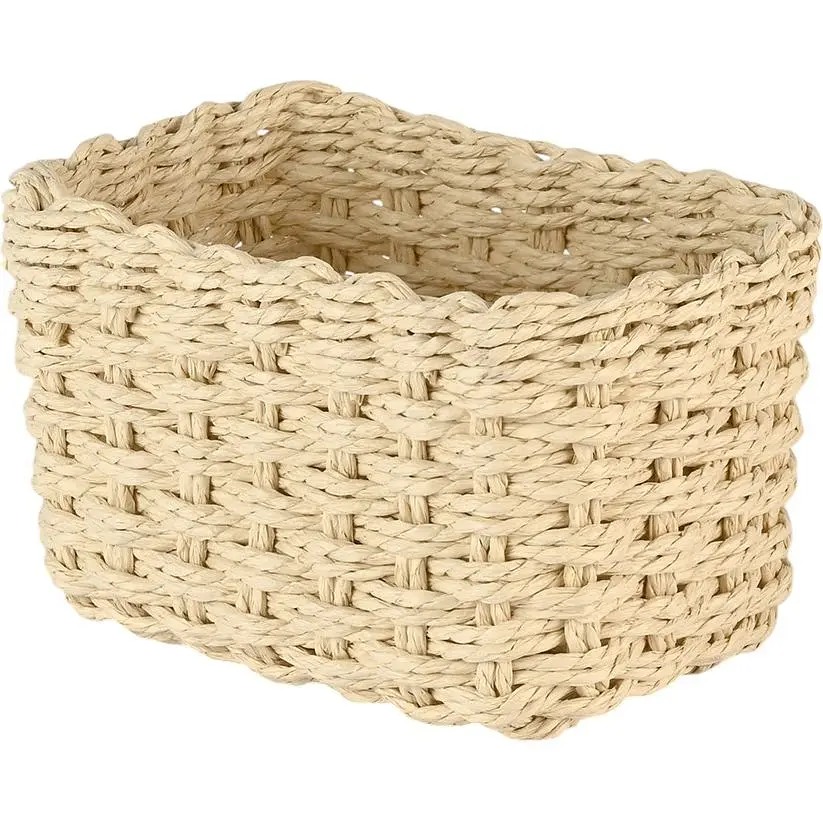 Кошик плетений МВМ My Home (MVM) TH-34 S 17х11х11 см бежевий (TH-34 S BEIGE)