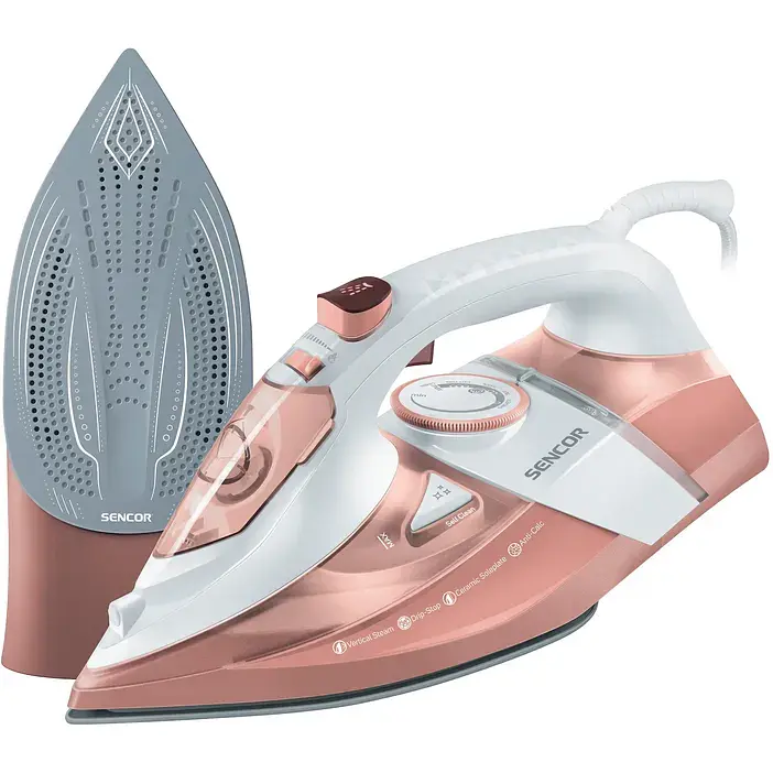 Утюг Sencor 3200 Вт бело-розовый (SSI8300RS) - фото 8