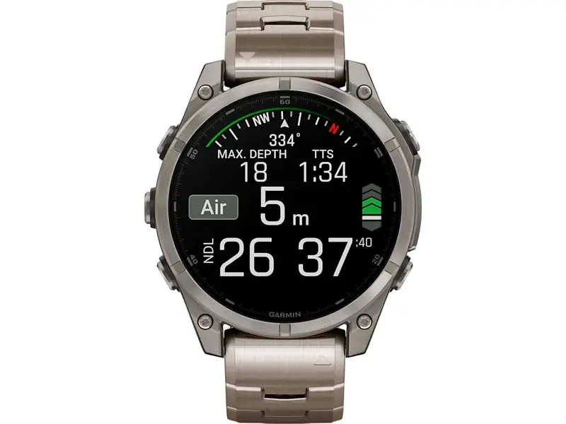 Спортивний годинник Garmin Fenix 8 47mm AMOLED Sapphire Titanium with Vented Titanium Bracelet (010-02904-40) - фото 11