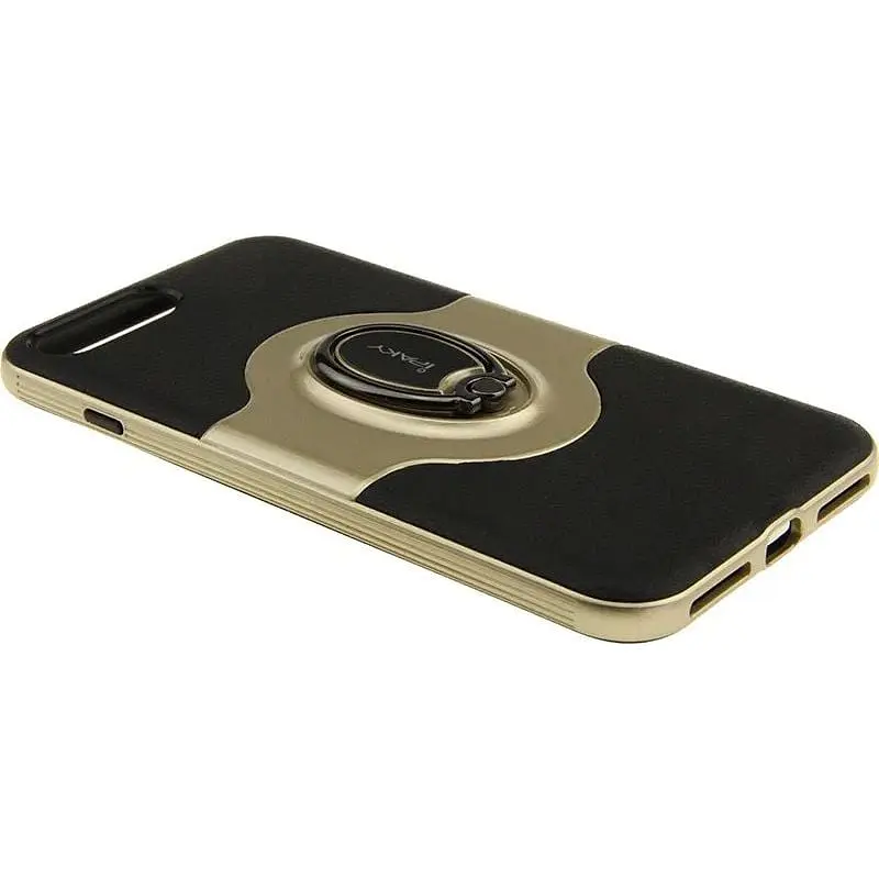 Чохол-накладка iPaky PC Bumper Soft case with 360 finger ring holder iPhone 7 Plus Gold - фото 6