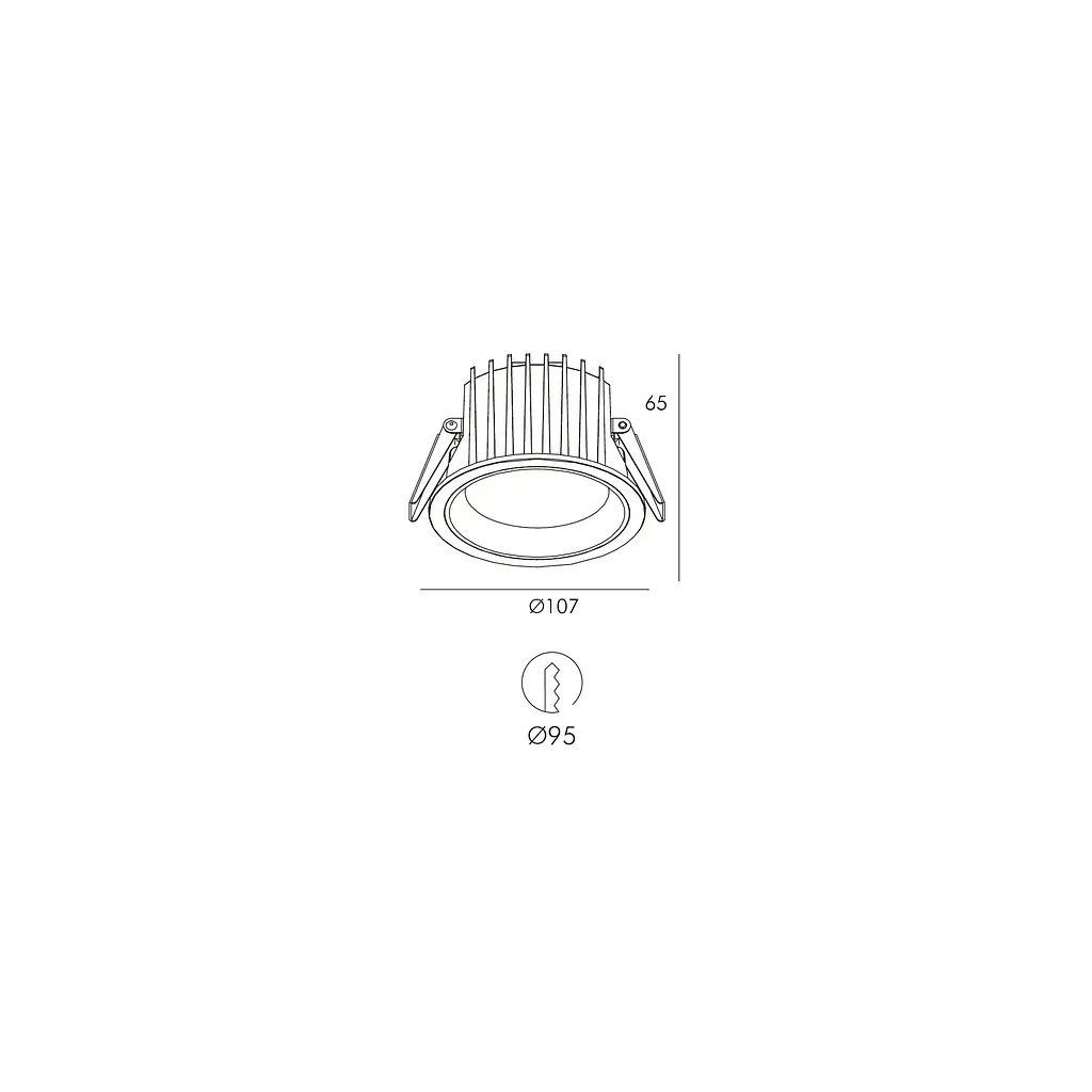 Точковий світильник Skarlat RDL73028-3.5 15W WH 3000K - фото 2