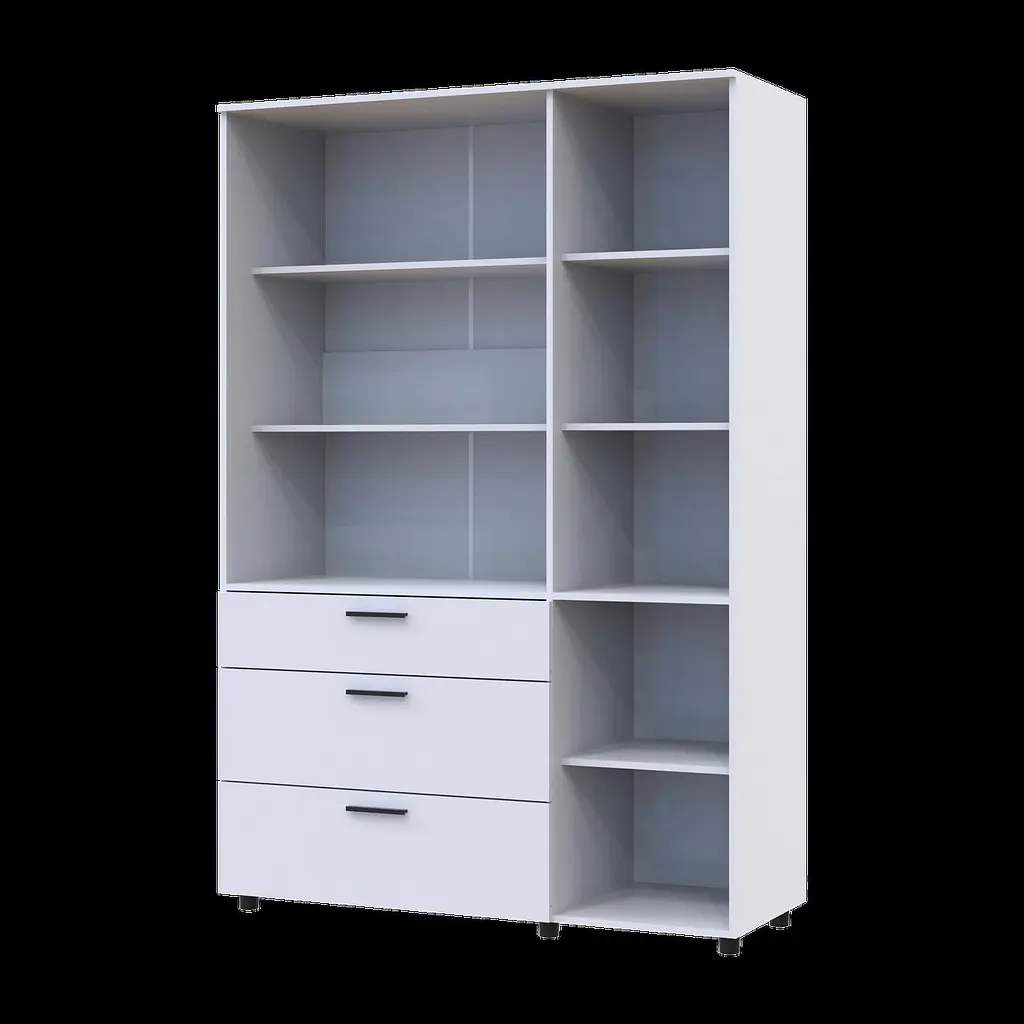 Шафа для одягу Doros Торн Білий 3 ДСП/3Ш (полиці) 135х51.6х200 (44900486) - фото 6