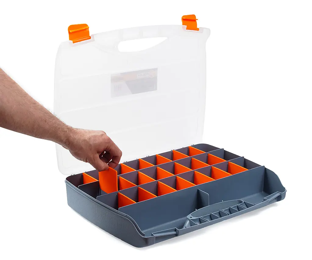 Органайзер пластиковий господарський для зберігання, 24 секції 460х360х80 мм, Polax (01-011) - фото 3