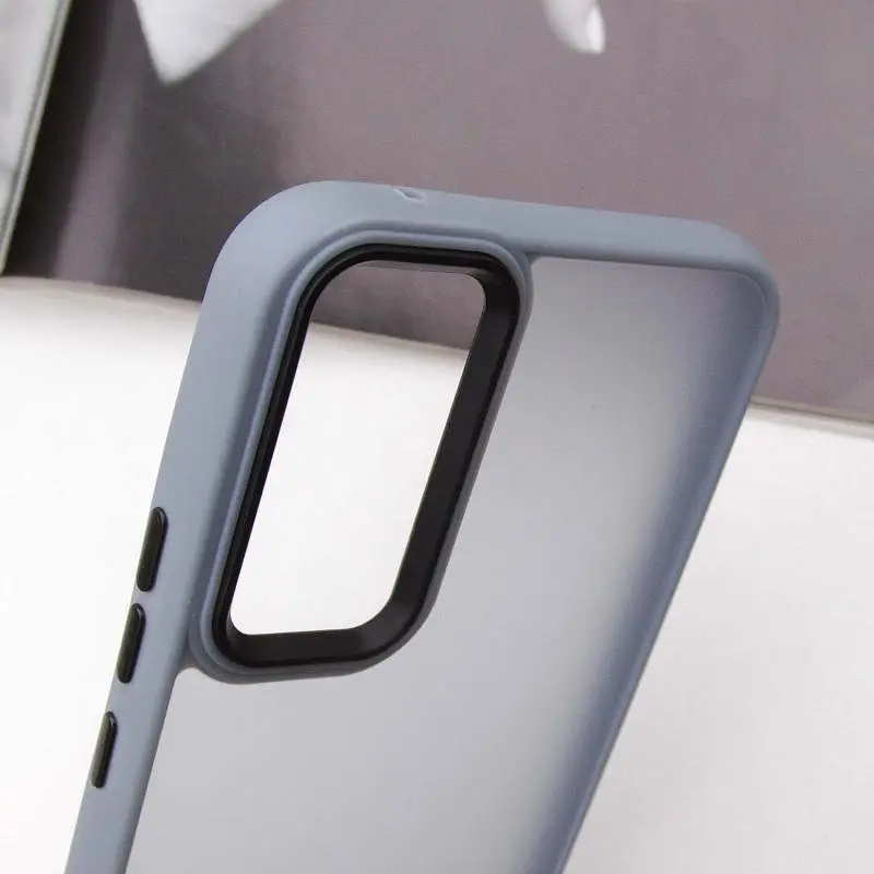 Чохол TPU+PC Lyon Frosted для Samsung Galaxy S25 FE Sierra Blue - фото 4