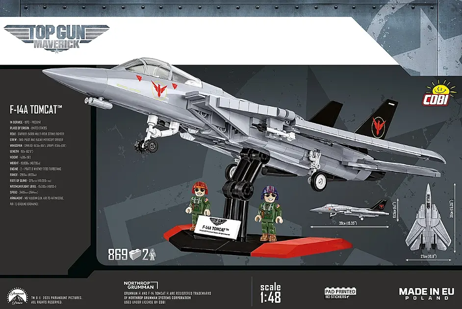 Конструктор истребитель Grumman F-14 Tomcat COBI 5920 - фото 4