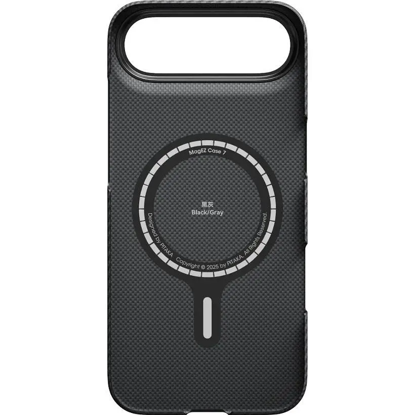 Чохол Pitaka Ultra-Slim Case Twill 600D для Apple iPhone Air Black/Grey (KI1701BA) [151585] - фото 5