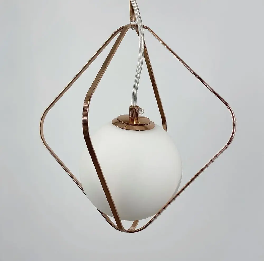 Мініатюрні підвісні світильники в корпусі кольору рожеве золото | Арт. AA 407 | Line F - фото 4