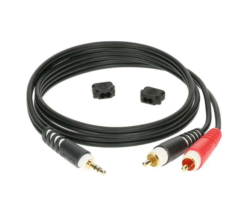 Коммутационный кабель Mini-Jack 3,5 — 2хRCA 1м KLOTZ AY7-0100 - фото 2