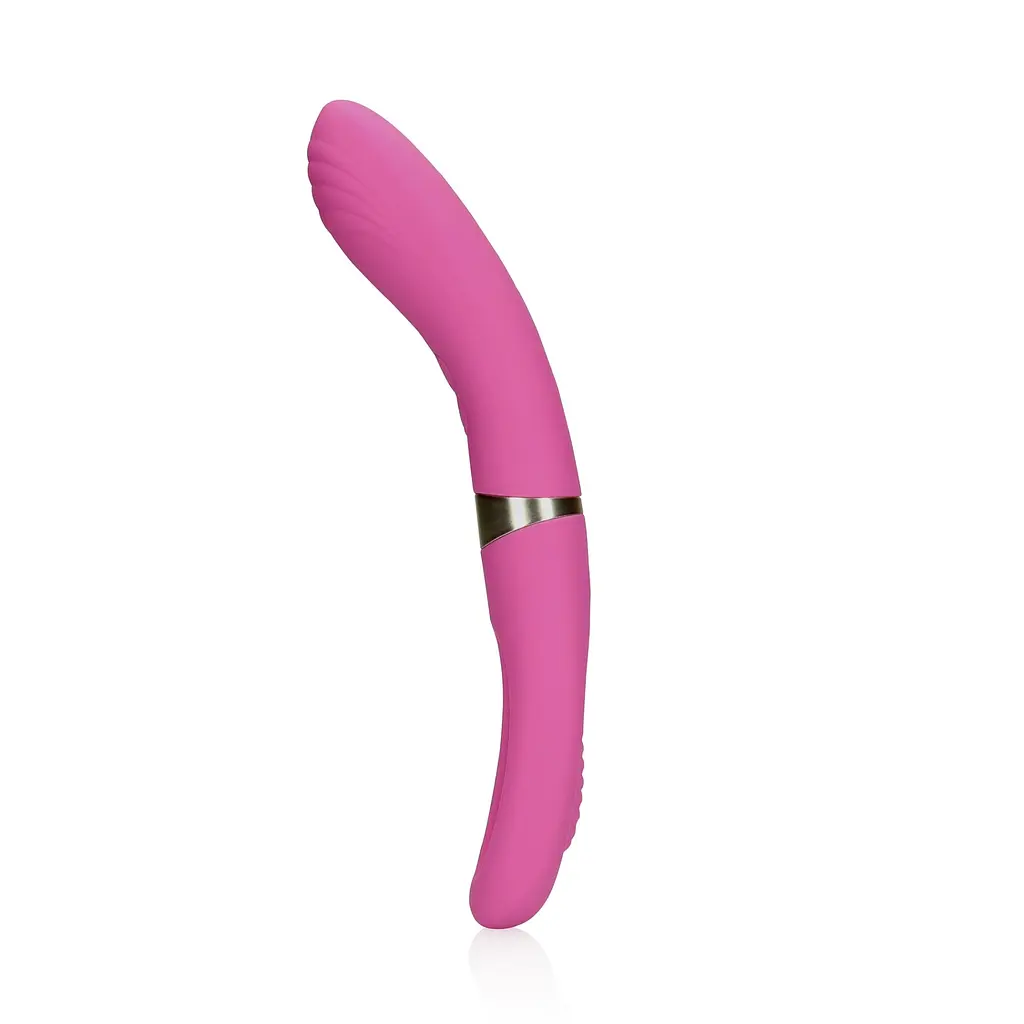 Вибратор Loveline Double Sided Flapping and G-Spot 24 см розовый - фото 3