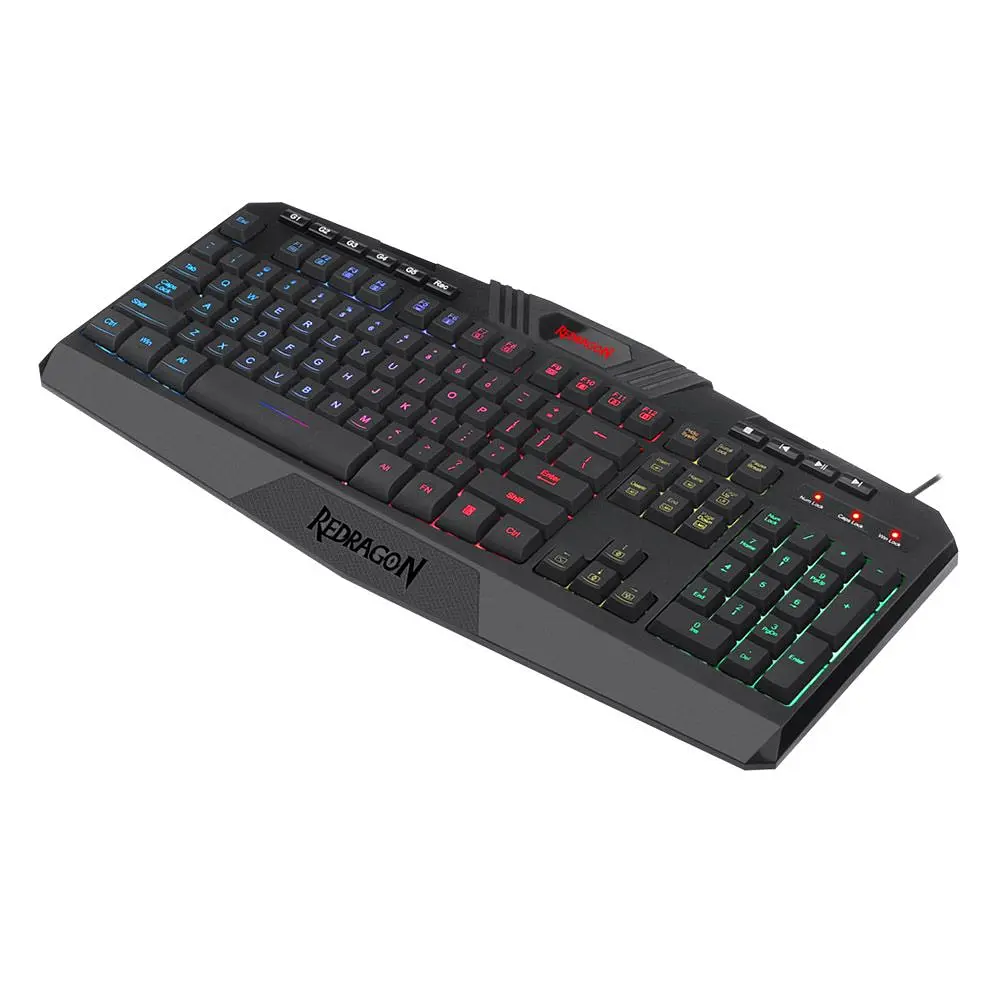Клавіатура ігрова Redragon Harpe2 UKR RGB підставка USB (77484) - фото 4