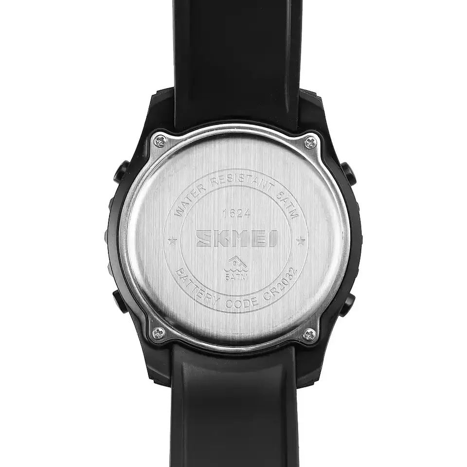 Спортивний наручний годинник Skmei 1624 (Чорний) - фото 4