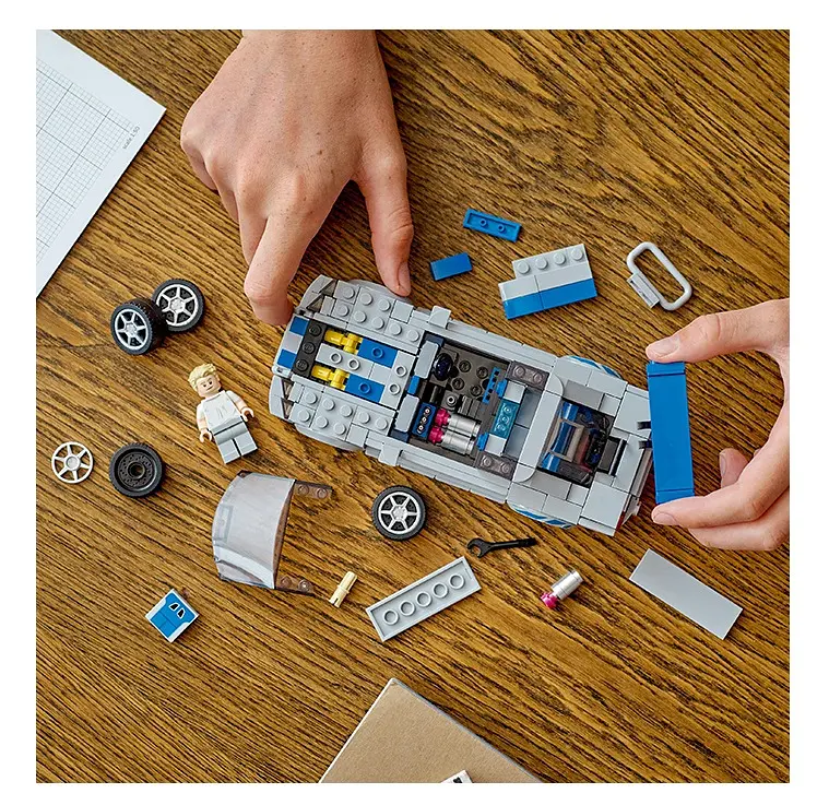 Конструктор LEGO Speed Champions «Подвійний форсаж» Nissan Skyline GT-R (R34), 319 деталей (76917) - фото 9