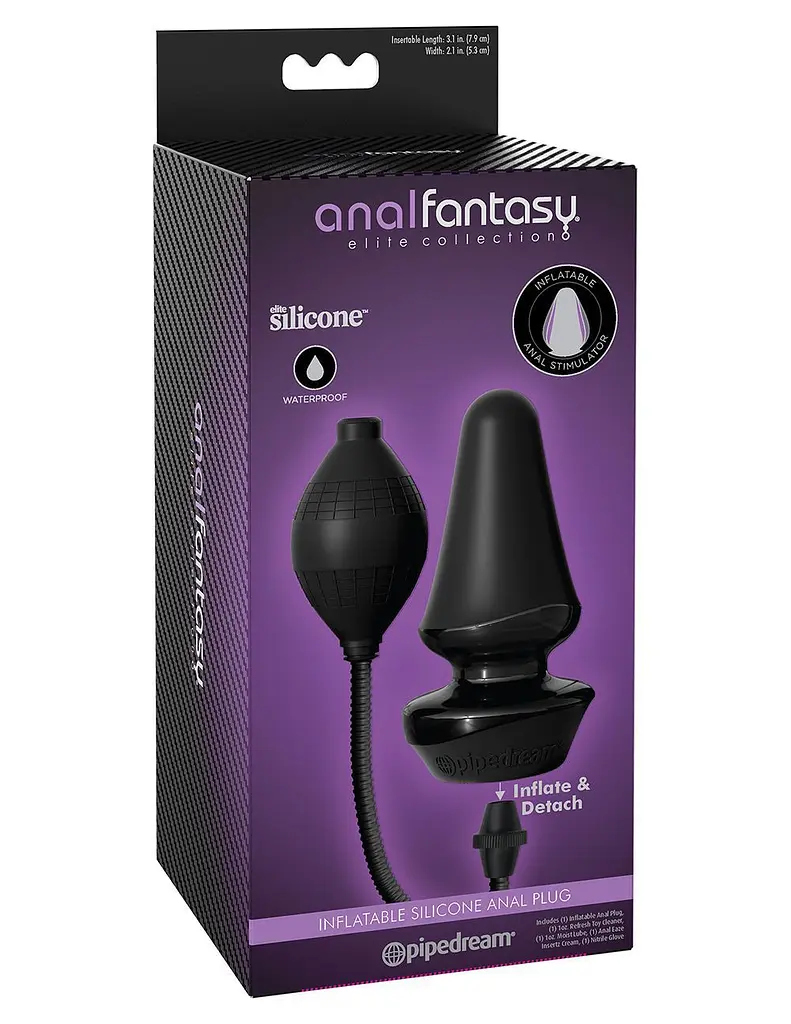 Надувна анальна пробка - Anal Fantasy Elite Inflatable Silicone Anal Plug - фото 2
