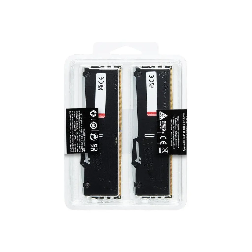 Модуль пам'яті для комп'ютера DDR5 64GB (2x32GB) 5200 MHz Beast RGB EXPO Black Kingston Fury (ex.HyperX) (KF552C40BB2AK2-64) - фото 8
