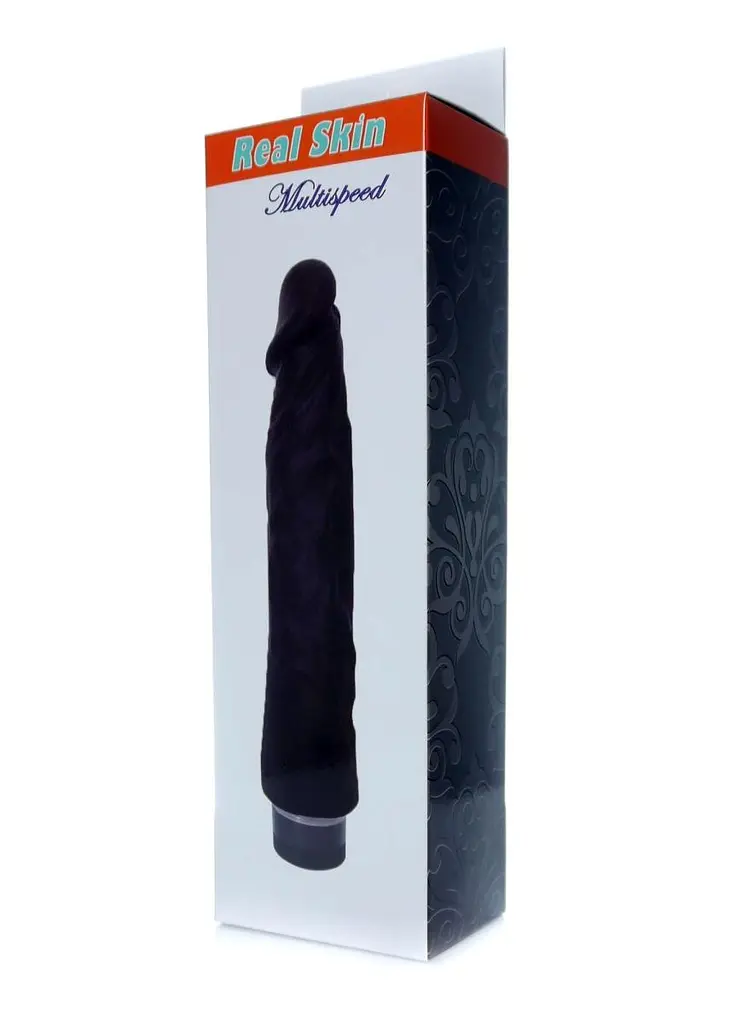 Вібратор Real Skin Multispeed Black, 22,5 см - фото 6