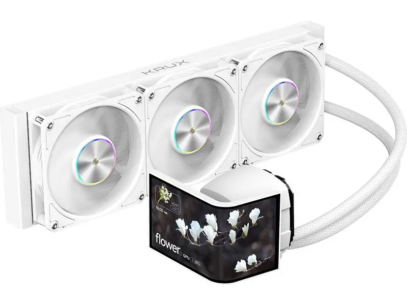 Водяне охолодження Krux HydroArc 360 White (KRXE011) - фото 4