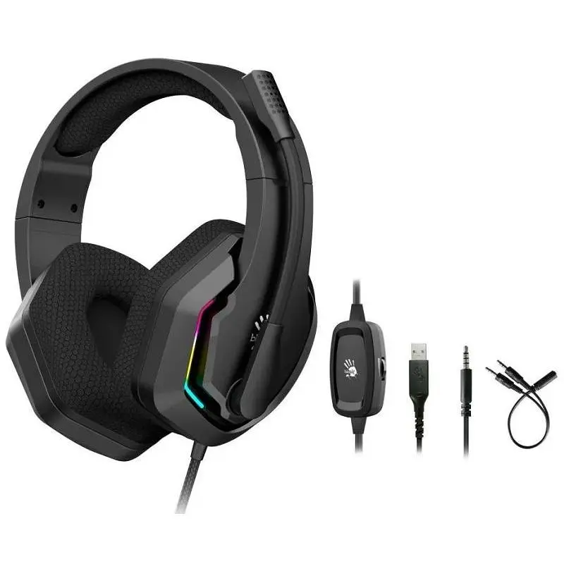 Гарнитура игровая Bloody G260p (Black) - фото 4