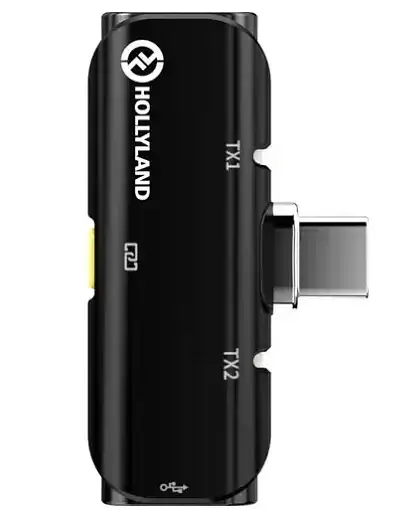 Беспроводная микрофонная система Hollyland LARK C1 DUO USB-C (HL-LARK C1 DUO-MOBILE-B) - фото 3