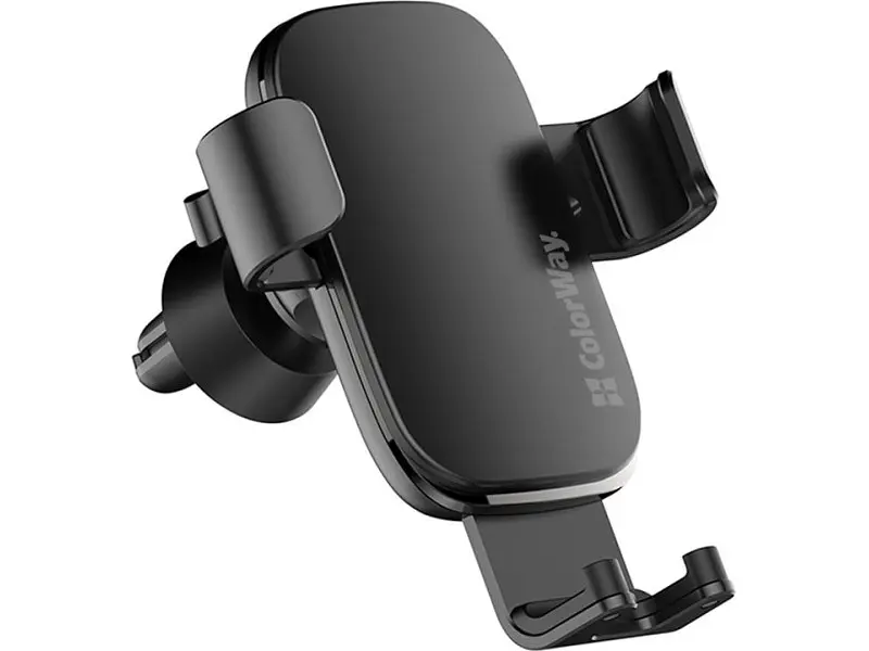 Автомобільний тримач для смартфона ColorWay Metallic Gravity Holder 3 Black (CW-CHG14-BK) - фото 2