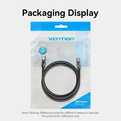 Патч-корд 8м, UTP cat 6 RJ-45 black Vention (IBEBK) - фото 3