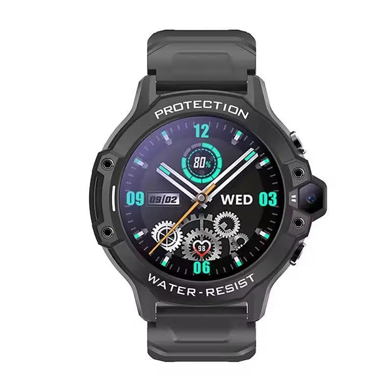 Детские смарт-часы-телефон Smart Watch K55 4G с SIM картой GPS прослушкой видеозвонком Черный - фото 2