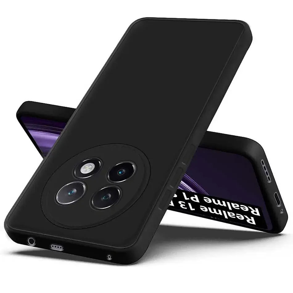 Силиконовый чехол BeCover для Realme 13 Plus 5G Black (712765) - фото 3