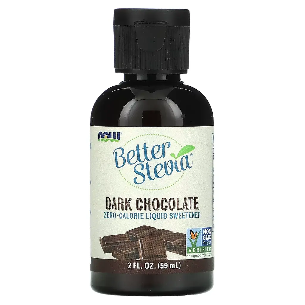 NOW Підсолоджувач Better Stevia - 59 мл Dark Chocolate