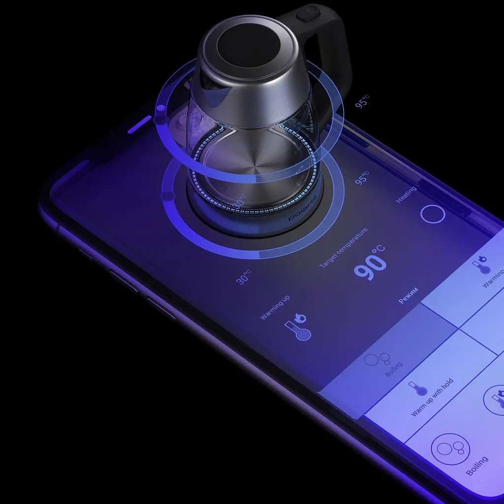 Електрочайник Polaris PWK 17115CGLD WIFI IQ Home Матовий - фото 8