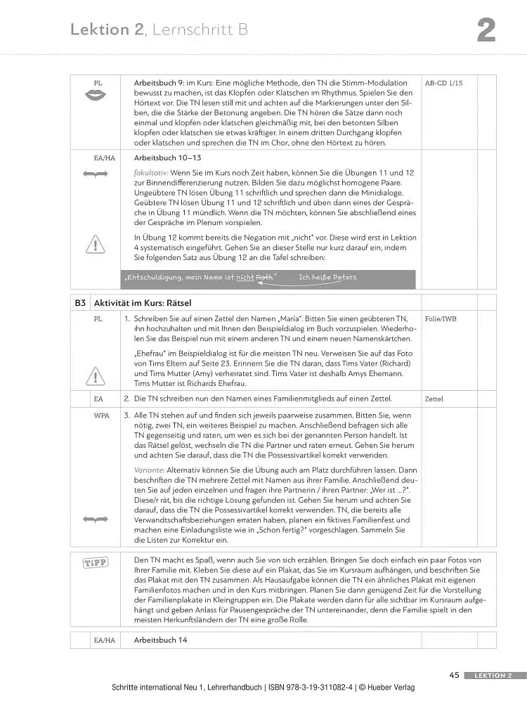 Schritte international Neu 1. Lehrerhandbuch - фото 9