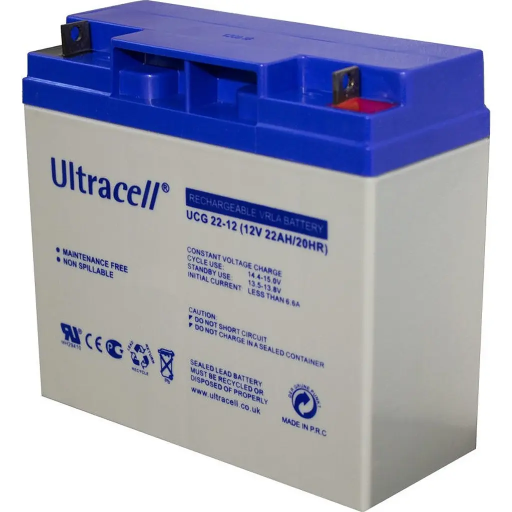 Аккумулятор Ultracell GEL 12V (12V/22Ah/264Wh) (UCG22-12) [114080] - фото 2