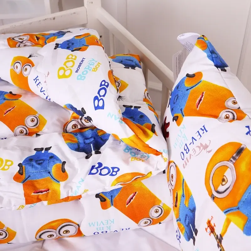 Набір дитячий MirSon зима Kids Time 20-0036 Minions 110x140 см EcoSilk: ковдра з подушкою (2200009665332) - фото 4