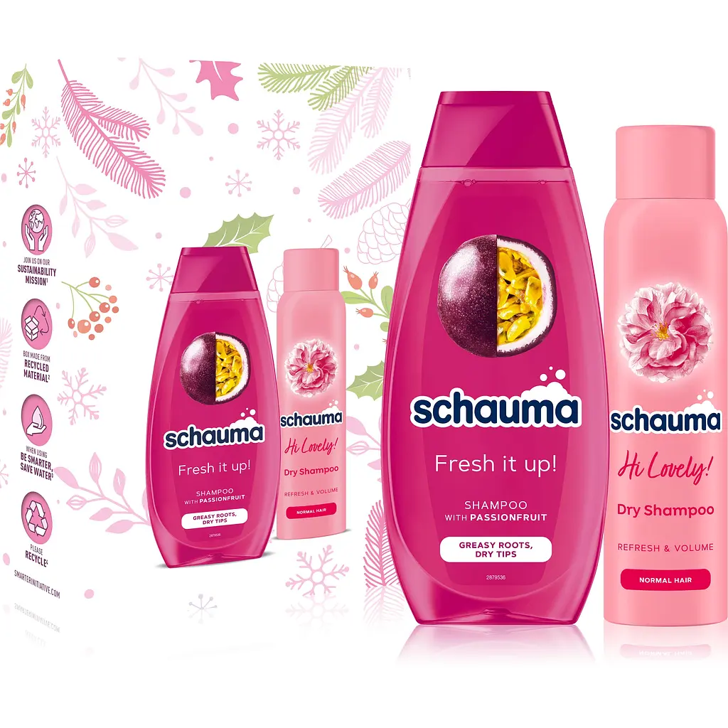 Уценка. Набор Schauma Fresh it Up. Refresh & Volume Шампунь 400 мл + сухой шампунь 150 мл - фото 2