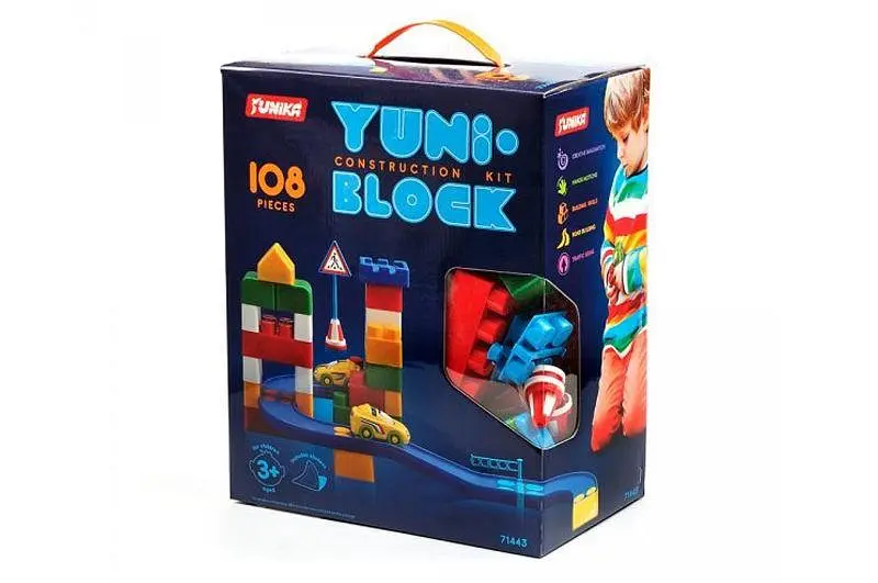 Конструктор "YUNI-BLOK" у коробці 108 деталей 1443